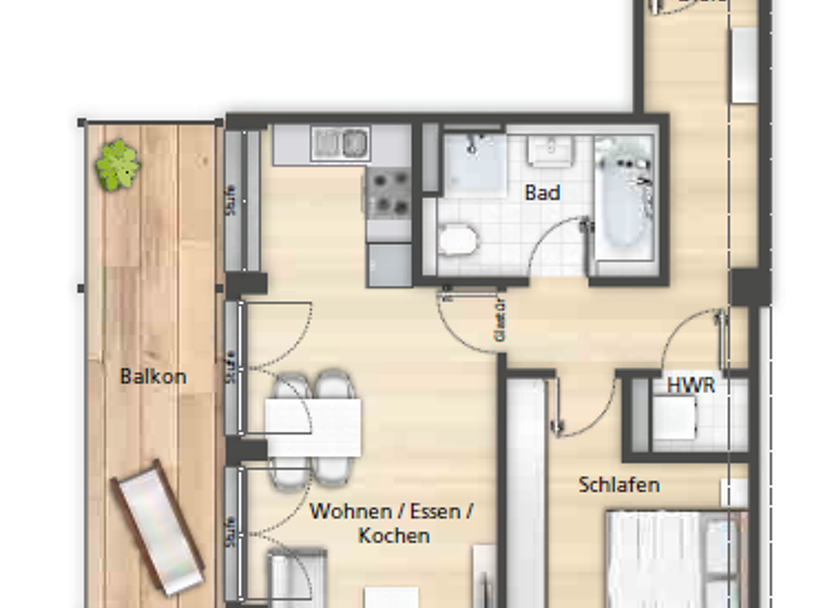 Wohnung zur Miete 929 € 2 Zimmer 69 m² 1. Geschoss Würzburger Straße 13 a Herzogenaurach 91074