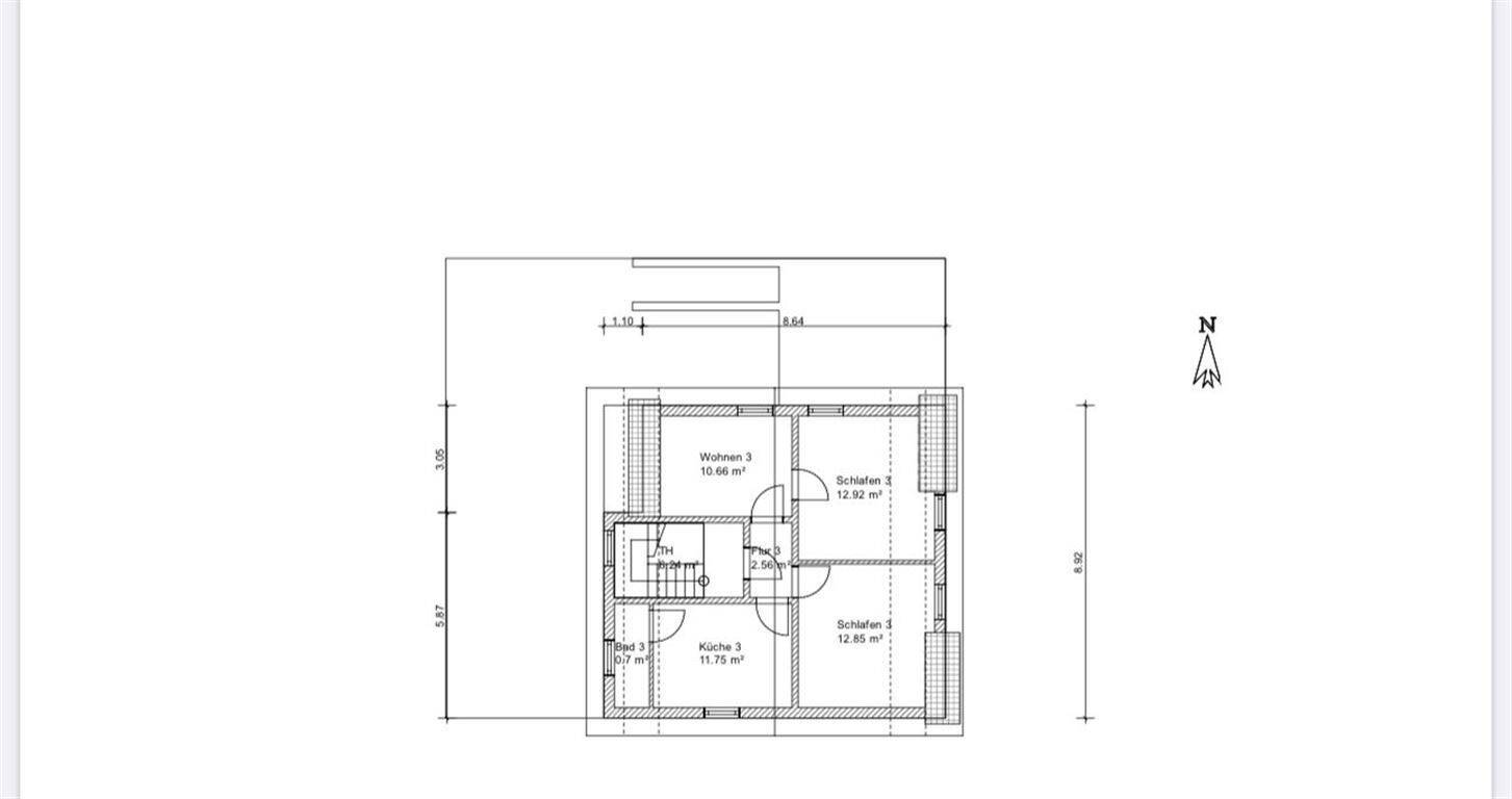 Wohnung zur Miete 1.100 € 3 Zimmer 80 m²<br/>Wohnfläche 8.<br/>Geschoss Niederrodenbach Rodenbach b Hanau 63517
