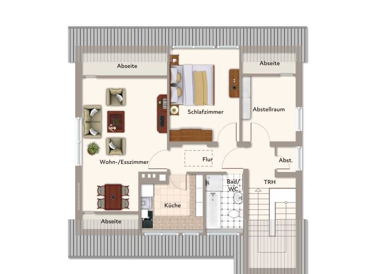 Wohnung zum Kauf 69.000 € 2 Zimmer 50 m²<br/>Wohnfläche Dachgeschoss<br/>Geschoss ab sofort<br/>Verfügbarkeit Exter Vlotho 32602