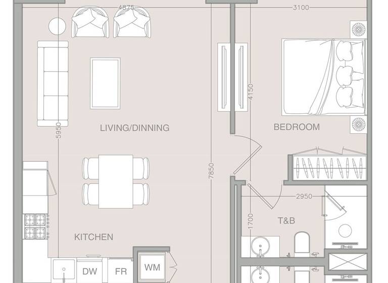Wohnung zum Kauf provisionsfrei 321.677 € 2,5 Zimmer 79,6 m² Dubai 00000