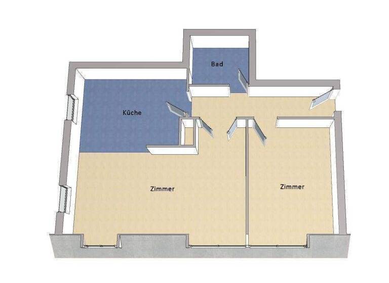 Wohnung zum Kauf 238.000 € 2 Zimmer 54 m² frei ab sofort Grünau Berlin 12527