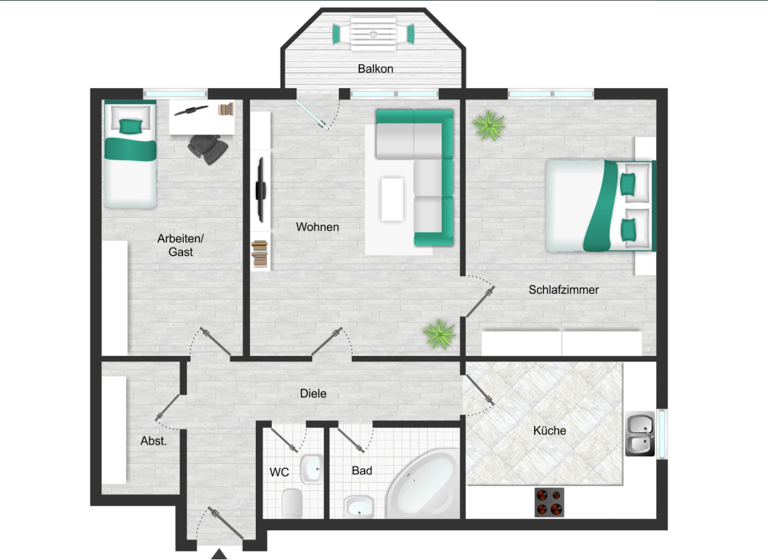 Wohnung zum Kauf 199.000 € 3 Zimmer 69 m² 1. Geschoss frei ab 01.09.2026 Zündorf Köln 51143