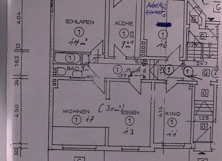 Wohnung zum Kauf provisionsfrei 365.000 € 4 Zimmer 92 m²<br/>Wohnfläche EG<br/>Geschoss Döhren Hannover 30519