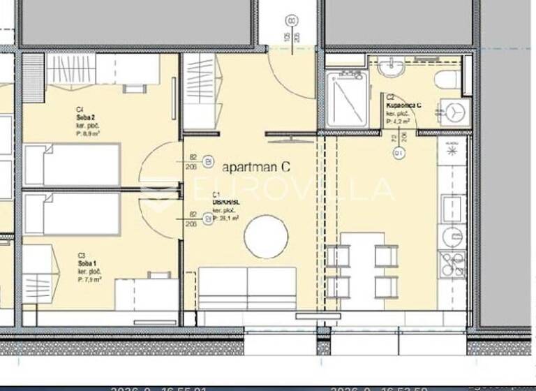 Wohnung zum Kauf 120.000 € 2 Zimmer 50 m² 1. Geschoss Tresnjevka Knezija - Srednjaci