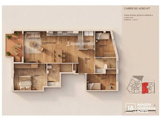Wohnung zum Kauf 290.000 € 3 Zimmer 101 m² 2. Geschoss Torredembarra 43830