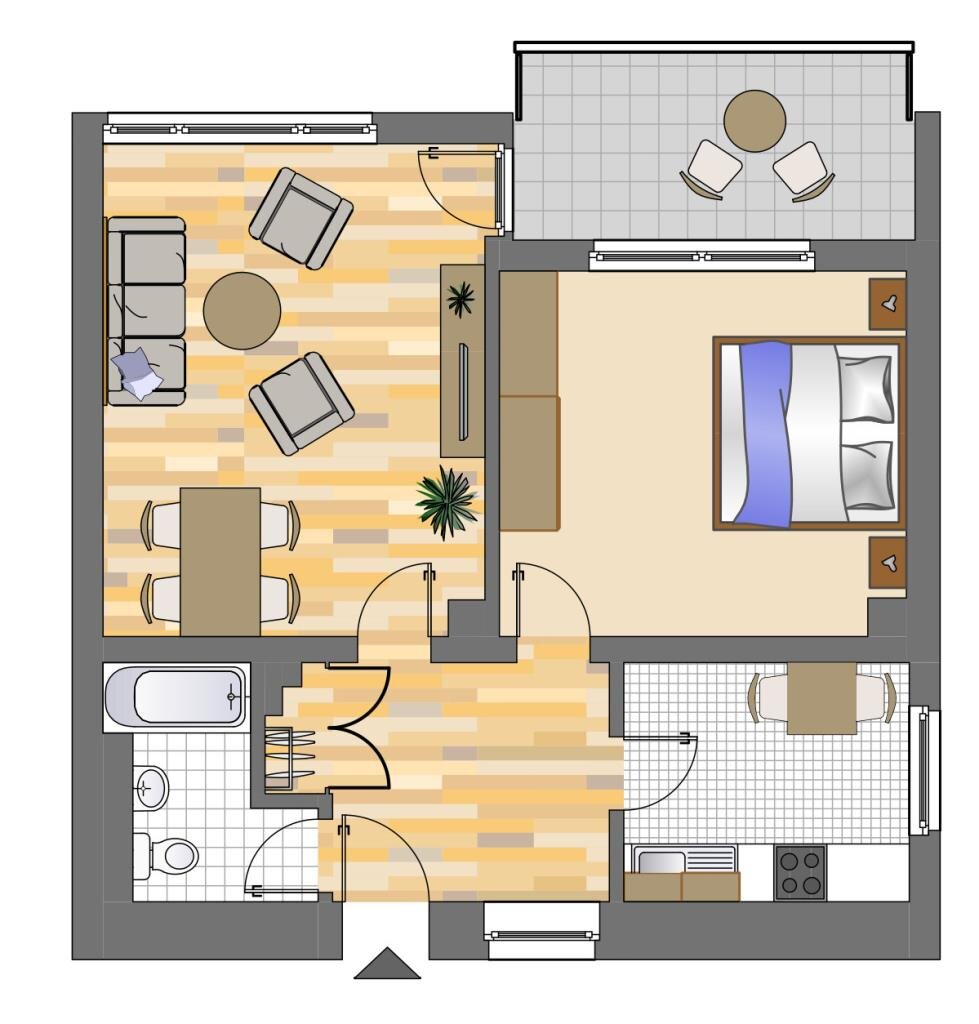 Wohnung zur Miete 389 € 2 Zimmer 60 m²<br/>Wohnfläche 8.<br/>Geschoss Amselstraße 38 Langenberg-Hopscheid Velbert 42555