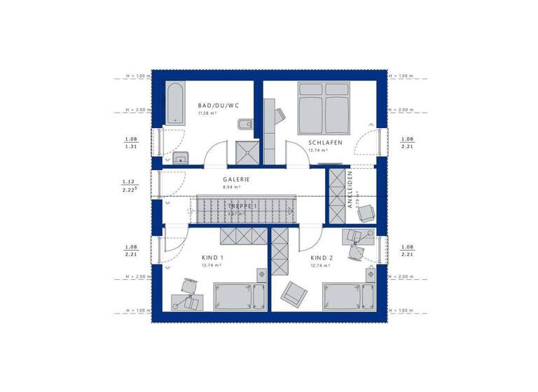 Einfamilienhaus zum Kauf 659.503 € 5 Zimmer 136 m² 580 m² Grundstück Wiemelhausen Bochum 44799