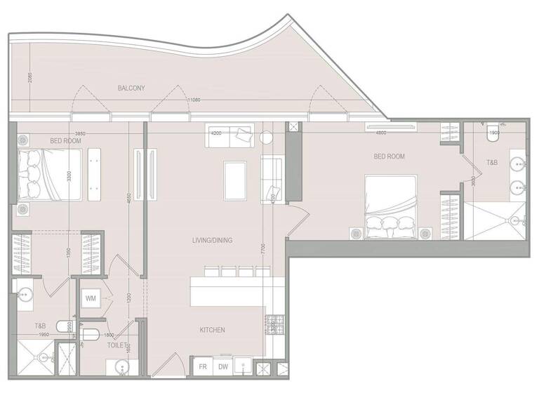 Wohnung zum Kauf provisionsfrei 619.645 € 3 Zimmer 112,2 m² Dubai 00000