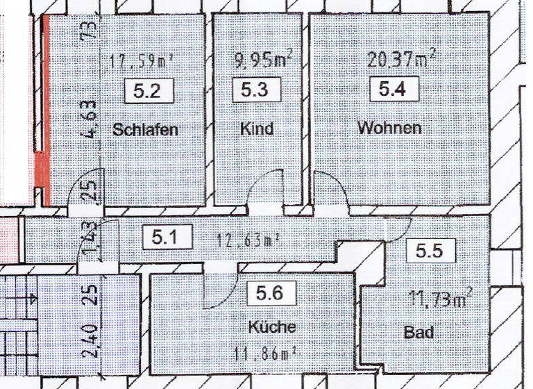 Wohnung zum Kauf 22.500 € 3 Zimmer 84 m²<br/>Wohnfläche 1.<br/>Geschoss Untere Mühlstraße 16 Zschopau Zschopau 09405