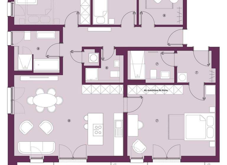 Wohnung zum Kauf - Erstbezug provisionsfrei 1.100.000 € 5 Zimmer 142 m² 1. Geschoss St. Georgen Freiburg im Breisgau 79111