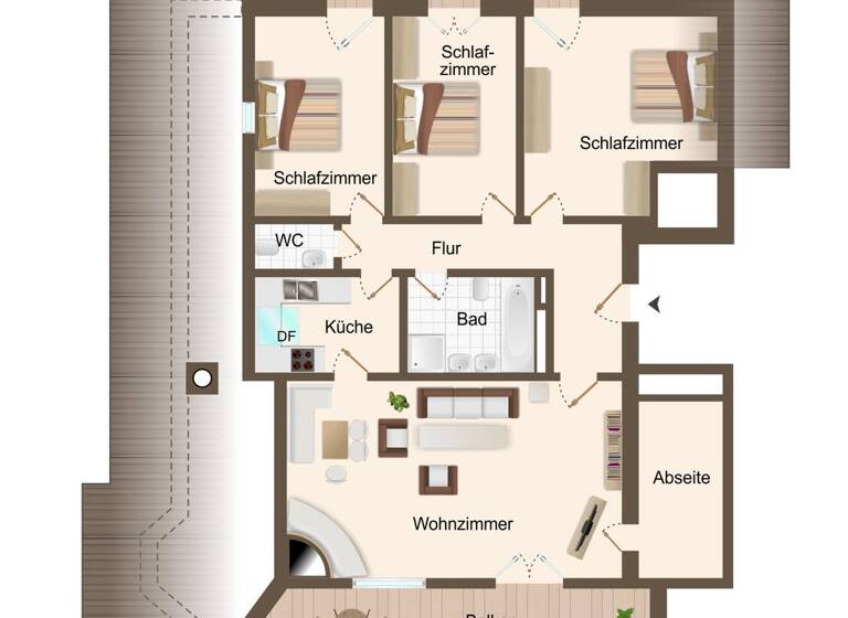 Wohnung zum Kauf 570.000 € 4 Zimmer 102,9 m² 3. Geschoss frei ab sofort Buchfinkenweg 7 Sonthofen 87527