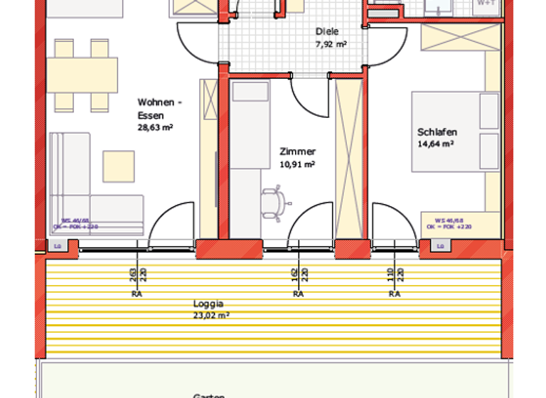 Wohnung zur Miete 1.345 € 3 Zimmer 94 m² EG frei ab 01.04.2026 Schärding 4780