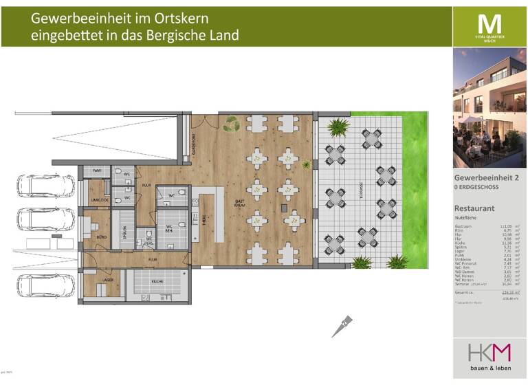 Restaurant zum Kauf provisionsfrei 819.649 € 224,3 m² Gastrofläche 249,2 m² Grundstück Much 53804