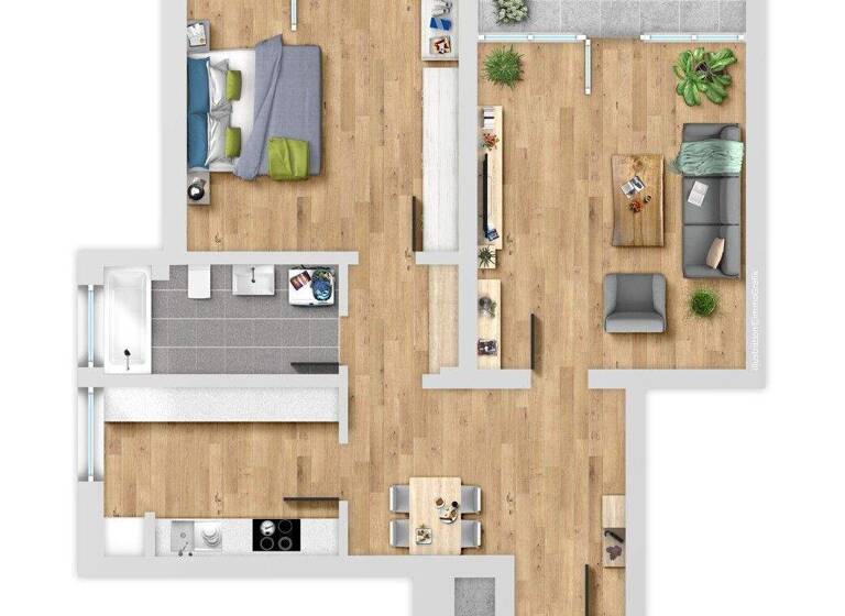 Wohnung zum Kauf 159.000 € 2 Zimmer 68,4 m² 8. Geschoss Stockum Witten 58454
