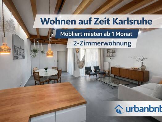 Wohnung zur Miete auf Zeit 1.850 € 2 Zimmer 64 m² frei ab 02.09.2026 Marktstraße Mühlburg Mühlburg 76185