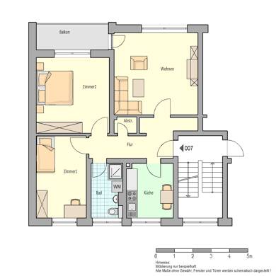 Wohnung zur Miete nur mit Wohnberechtigungsschein 296 € 3 Zimmer 72,9 m² 4. Geschoss frei ab sofort Magdeburger Str. 36 Herford-Stadt Herford 32049