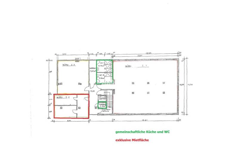 Bürofläche zur Miete provisionsfrei 7 € 50 m² Bürofläche teilbar ab 50 m² Hochstedt Erfurt 99198