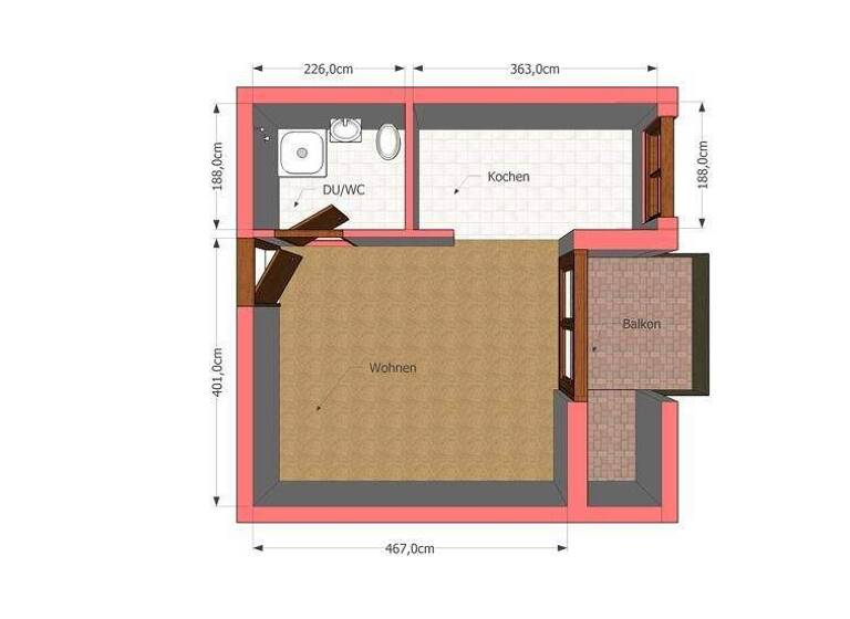 Studio zum Kauf 50.000 € 1 Zimmer 34,4 m² 1. Geschoss Louis-Lejeuné-Straße 2 Niederlungwitz Glauchau 08371