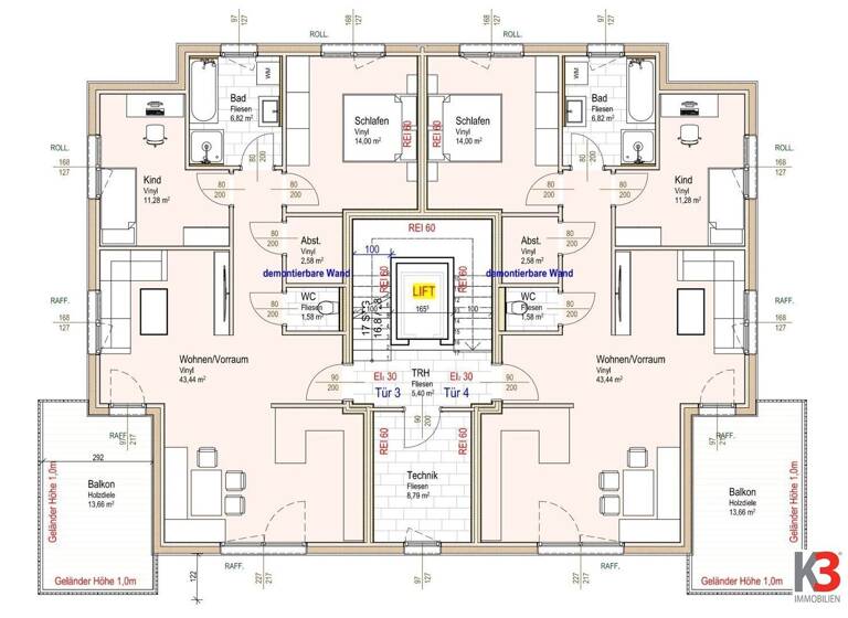 Terrassenwohnung zum Kauf 354.664 € 3 Zimmer 82,5 m² Ried im Innkreis 4910