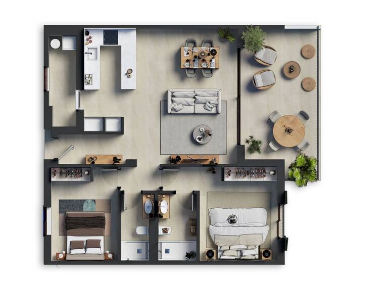 Wohnung zum Kauf - Erstbezug provisionsfrei 425.000 € 3 Zimmer 81,3 m² 1. Geschoss Capdepera 07580