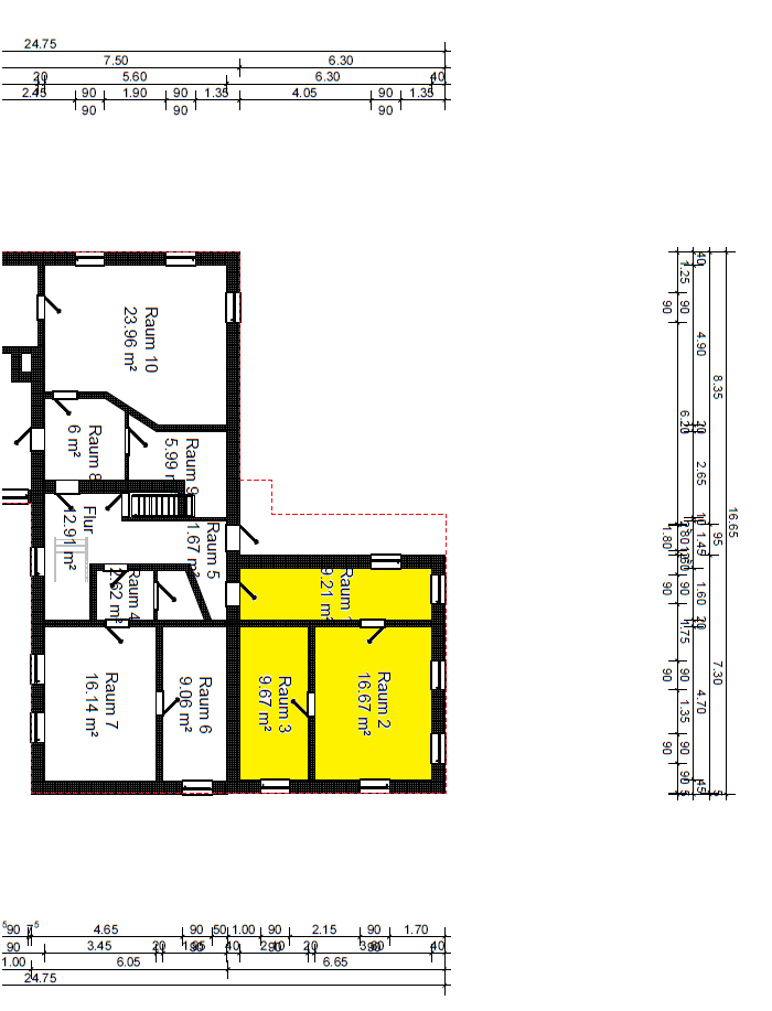 Bürofläche zur Miete 216 € 3 Zimmer 36 m²<br/>Bürofläche Kreischa Kreischa 01731