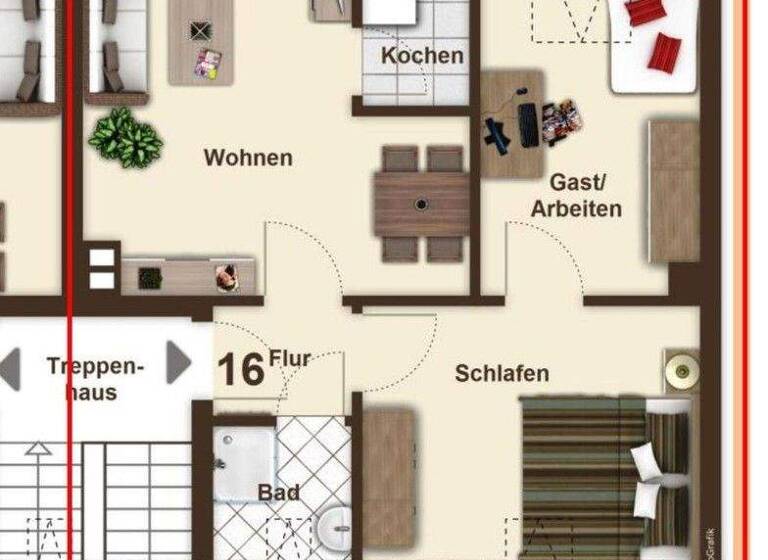Wohnung zur Miete 550 € 3 Zimmer 50 m² 4. Geschoss frei ab 01.03.2026 Rat-Deycks-Straße 20 a Opladen Leverkusen 51379