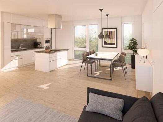 Terrassenwohnung zum Kauf - Neubau provisionsfrei 387.700 € 3,5 Zimmer 85,5 m² EG frei ab sofort Crailsheim 74564