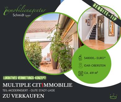 Wohn- und Geschäftshaus zum Kauf als Kapitalanlage geeignet 348.000 € 419 m² Oberstein Idar-Oberstein 55743