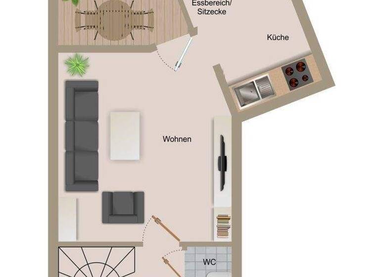 Maisonette zum Kauf 178.000 € 2,5 Zimmer 65 m² Villingen Villingen-Schwenningen 78048