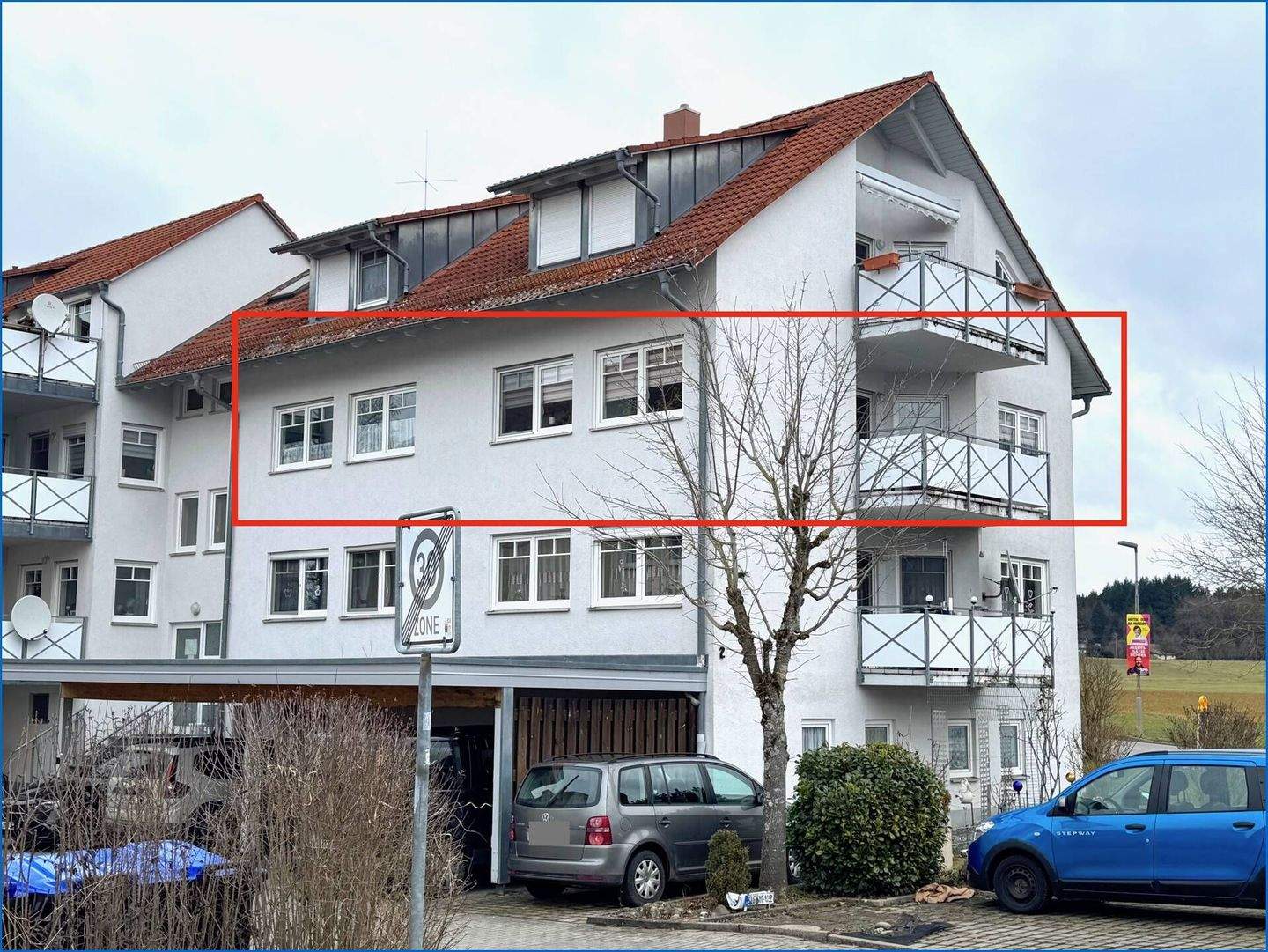 Immobilie in Hohenfels - Attraktive 4,5 Zi.-Wohnung im 1.OG mit Südbalkon, Garage und Stellplatz, in naturnaher Lage! - Bild 0