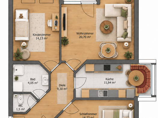 Wohnung zum Kauf 325.000 € 3 Zimmer 76 m² 2 Geschosse Köstendorf 5302