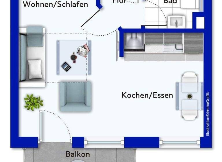 Studio zum Kauf 80.000 € 1 Zimmer 32 m² Pesterwitz Freital 01705