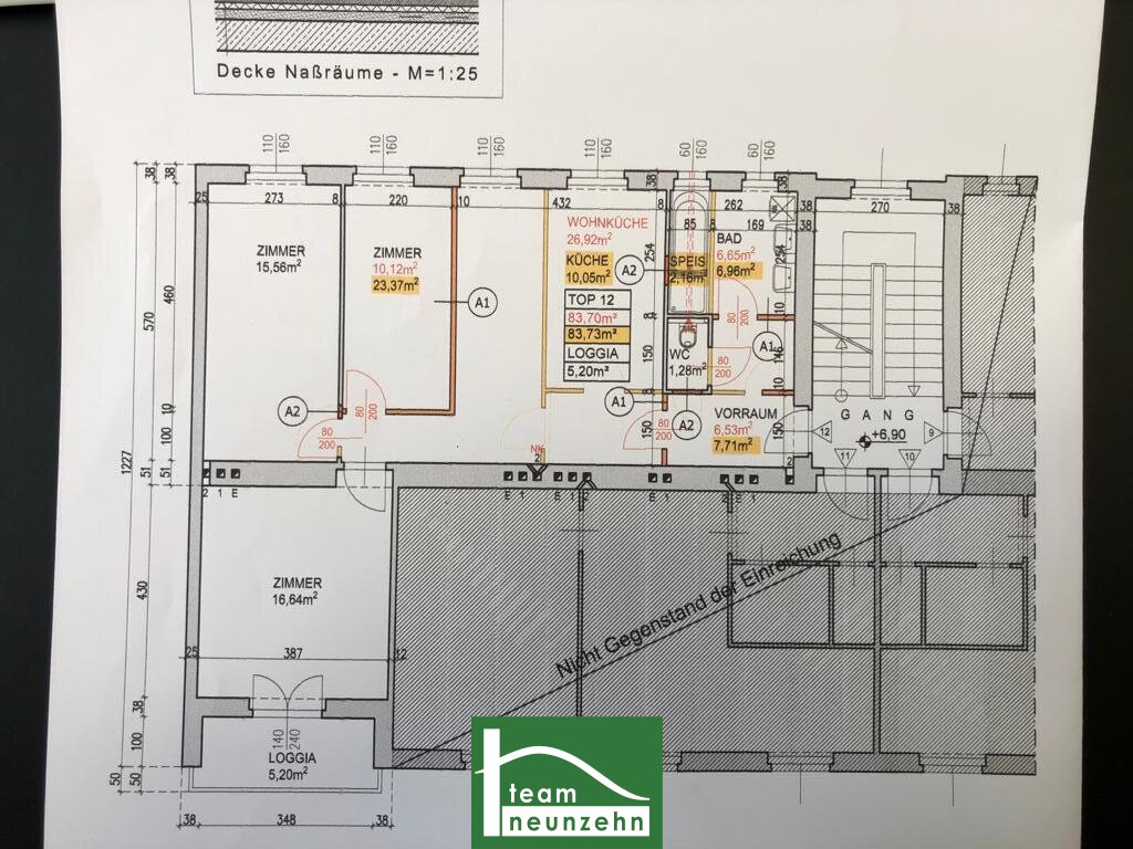 Wohnung zum Kauf 425.001 € 4 Zimmer 83,8 m²<br/>Wohnfläche 2.<br/>Geschoss 01.03.2025<br/>Verfügbarkeit Vorgartenstraße 74 Wien 1200