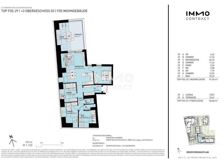 Wohnung zum Kauf - Erstbezug 766.500 € 4 Zimmer 97,4 m² 3. Geschoss Wien 1100