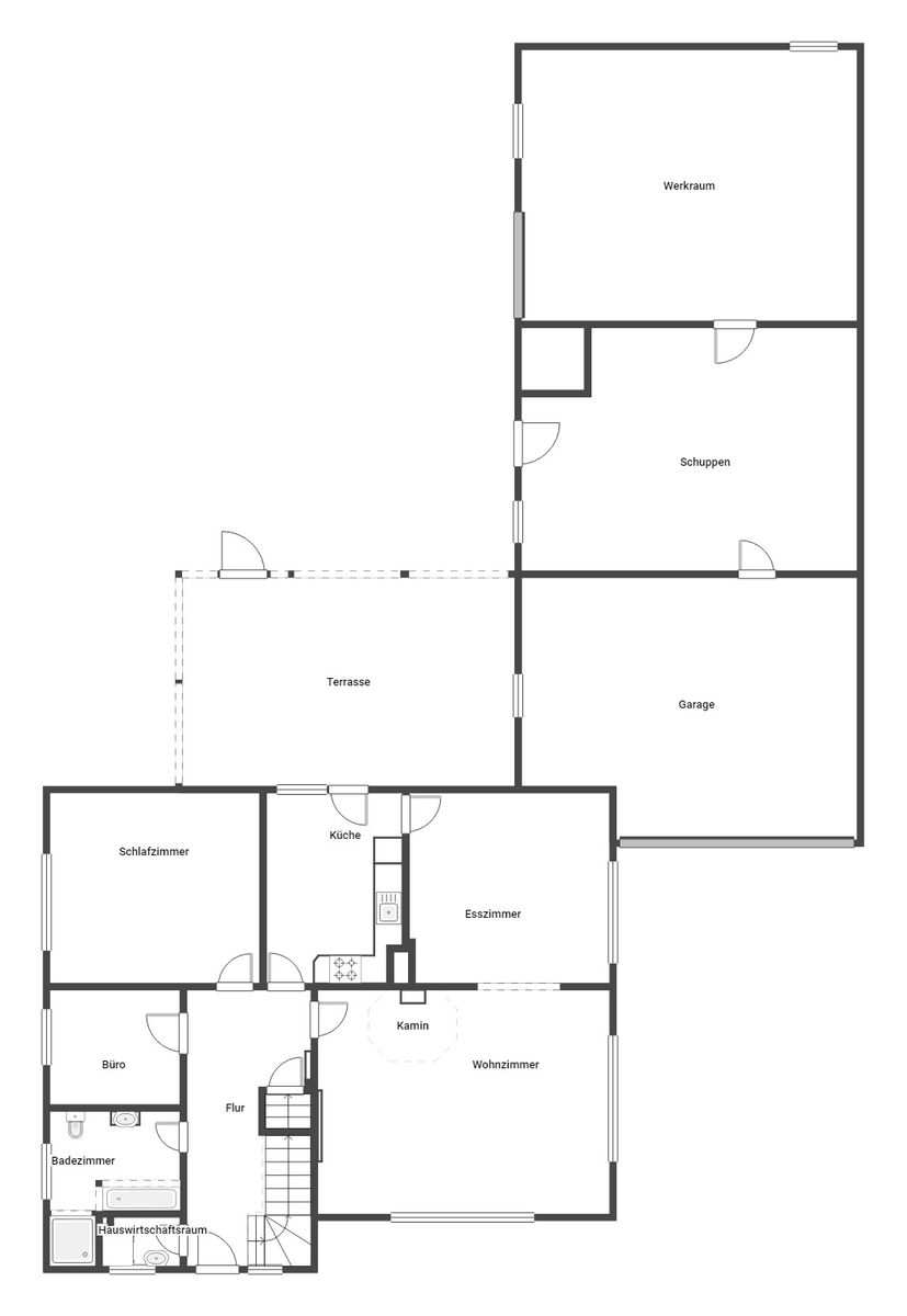 Einfamilienhaus zum Kauf 199.000 € 8 Zimmer 246,1 m²<br/>Wohnfläche 1.124,1 m²<br/>Grundstück Heede Heede 26892