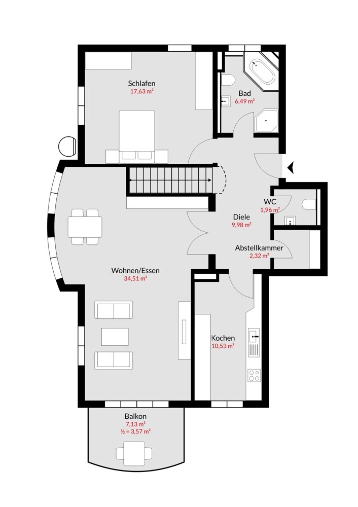 Wohnung zum Kauf 1.255.000 € 5 Zimmer 151 m²<br/>Wohnfläche EG<br/>Geschoss Starnberg Starnberg 82319