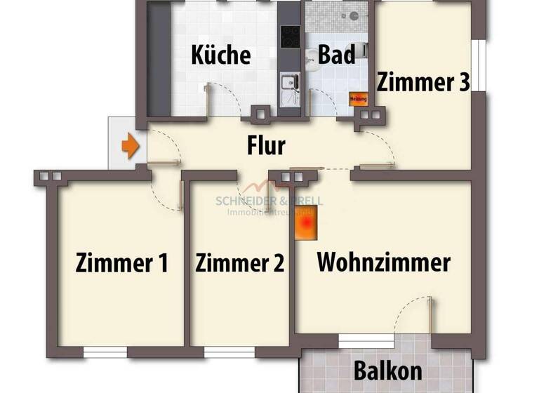 Wohnung zum Kauf 345.000 € 4 Zimmer 77 m² EG Geretsried 82538