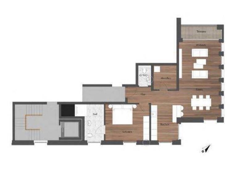 Wohnung zur Miete 955 € 2 Zimmer 82,6 m² 2. Geschoss Friedensstr. 48 Schwerte 58239
