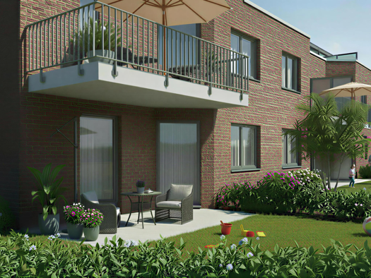 Terrassenwohnung zum Kauf - Erstbezug provisionsfrei 199.000 € 1 Zimmer 38,9 m² EG Sülzbogen Reppenstedt 21391