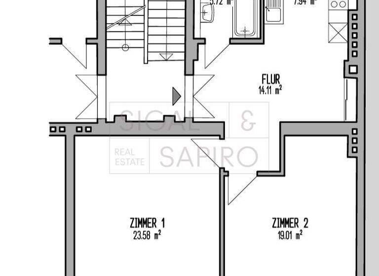 Wohnung zur Miete 1.701 € 2 Zimmer 77,3 m² 3. Geschoss Steglitz Berlin 12163