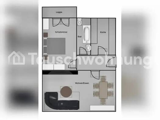 Wohnung zur Miete Tauschwohnung 663 € 2 Zimmer 55 m² 1. Geschoss Frankfurter Berg Frankfurt am Main 60433