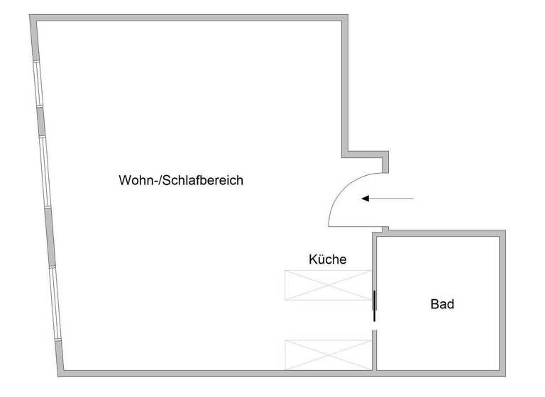 Studio zur Miete 2.595 € 1 Zimmer 43 m² 4. Geschoss frei ab 01.04.2026 Innenstadt Frankfurt am Main 60313