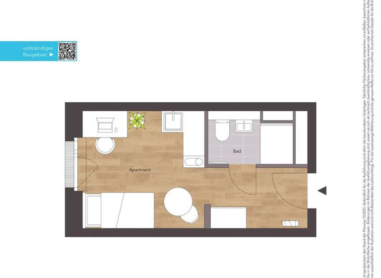 Studio zur Miete 556 € 1 Zimmer 19,5 m² 3. Geschoss frei ab sofort Bahnhofstraße / Reindelstraße Gleißbühl Nürnberg 90402