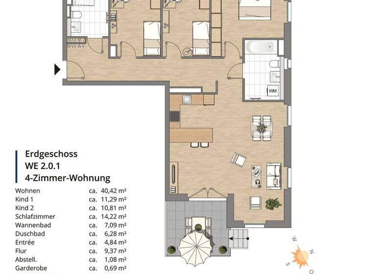 Wohnung zum Kauf 644.900 € 4 Zimmer 111,1 m² EG Hauptstraße 128 Hoffnungsthal Rösrath 51503
