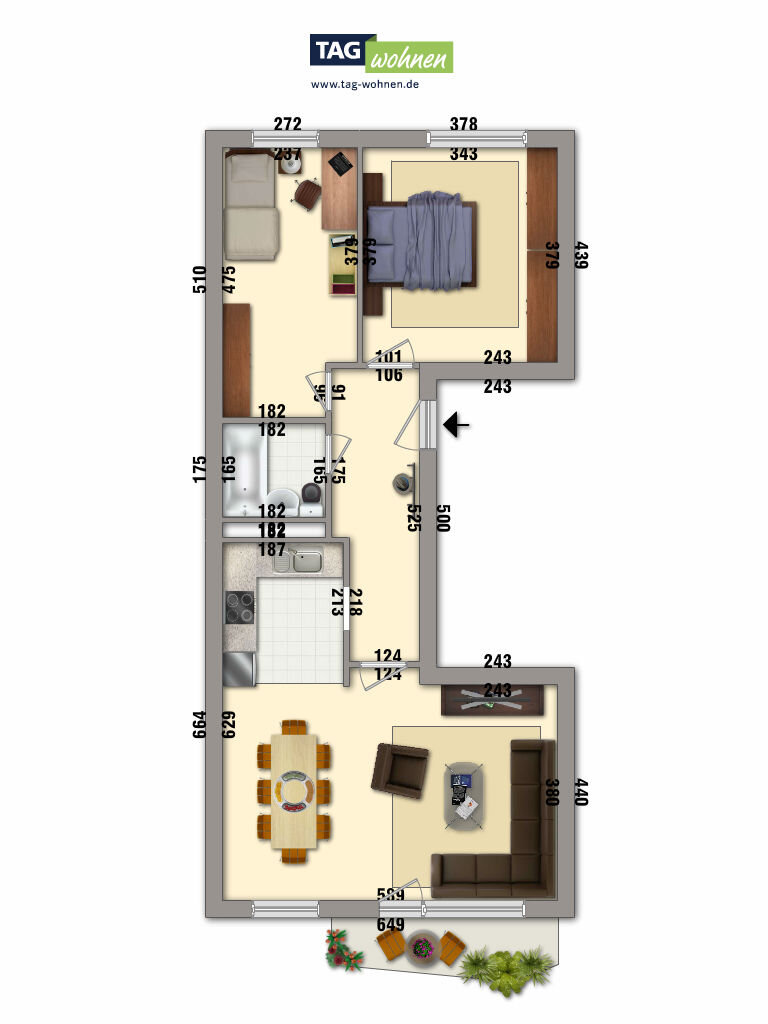 Wohnung zur Miete 350 € 3 Zimmer 60,5 m²<br/>Wohnfläche 4.<br/>Geschoss 15.12.2024<br/>Verfügbarkeit Stölzelstraße 19 West Gotha 99867