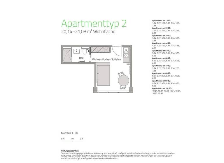 Studio zum Kauf - Erstbezug provisionsfrei 192.900 € 1 Zimmer 20,6 m² 4. Geschoss Lyoner Str. 11 Schwanheim Frankfurt 60528