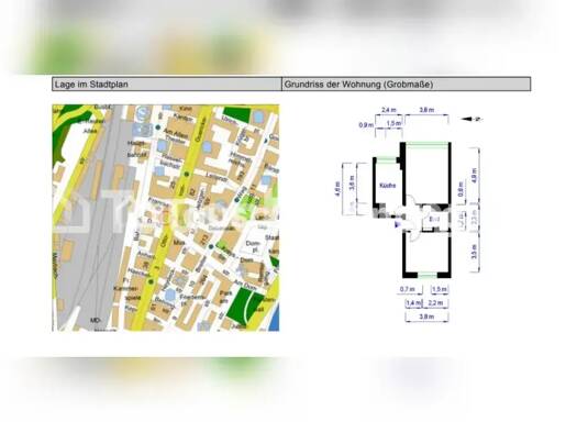 Wohnung zur Miete Tauschwohnung 400 € 2 Zimmer 48 m² Altstadt Altstadt 39104