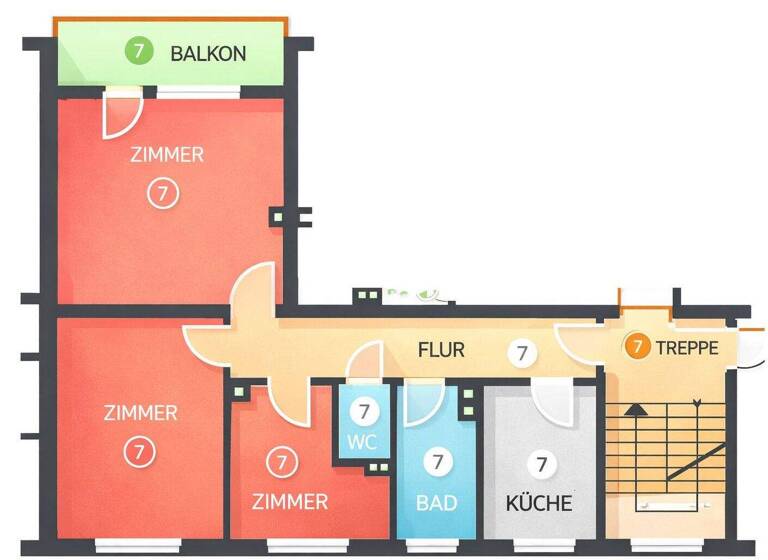 Wohnung zum Kauf 275.000 € 3 Zimmer 72 m² Thüringen Weg 37 Böfingen Ulm / Böfingen 89075