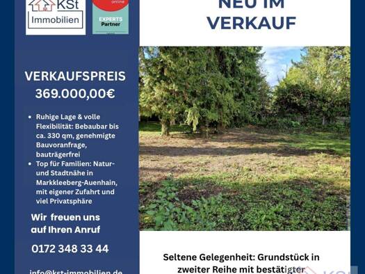 Grundstück zum Kauf 369.000 € 692 m² Grundstück Wachau Markkleeberg / Auenhain 04416