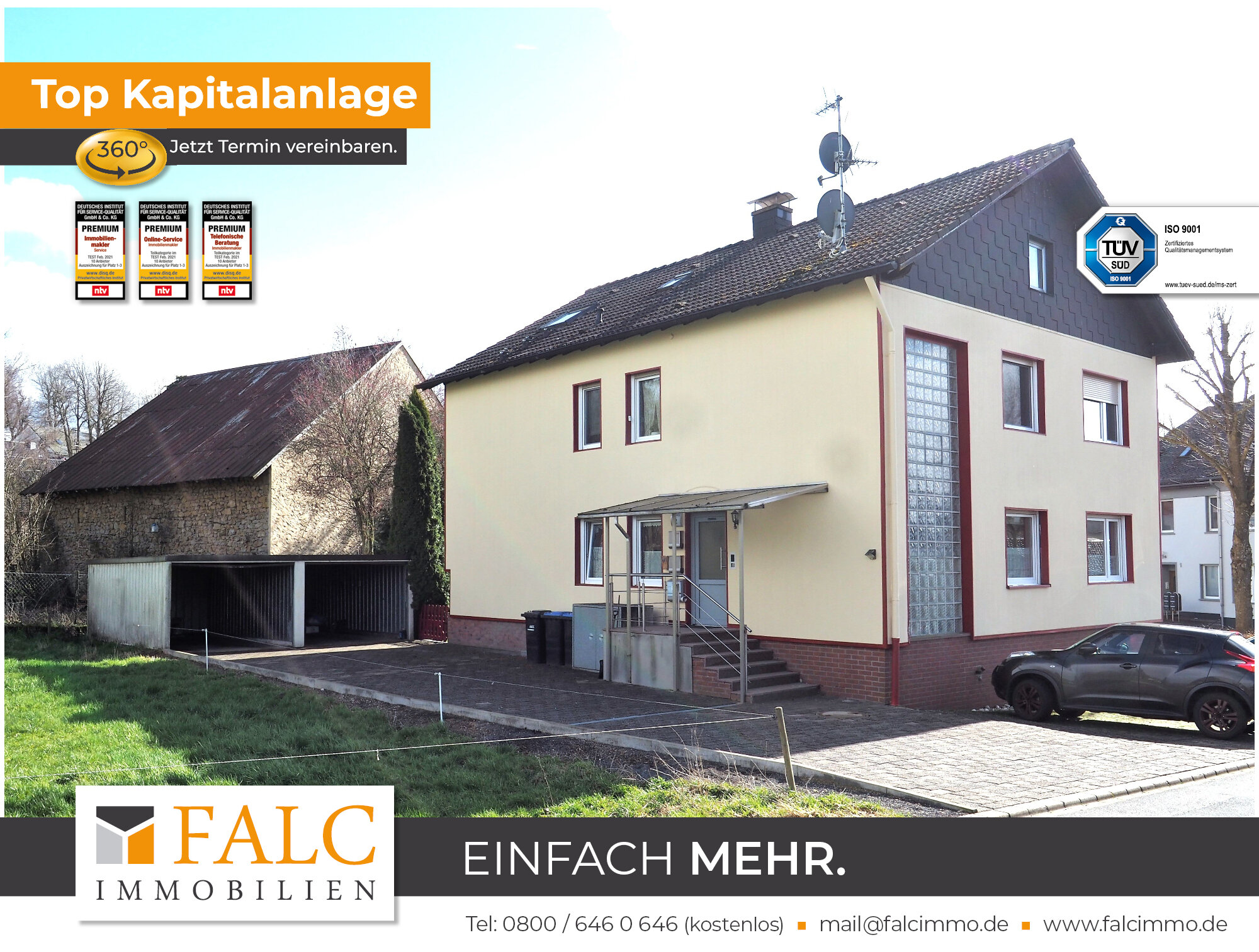 Mehrfamilienhaus zum Kauf provisionsfrei 380.000 € 10 Zimmer 276,2 m²<br/>Wohnfläche 585 m²<br/>Grundstück Berndorf 54578